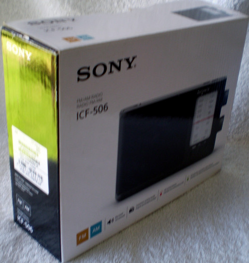 SONY AM-FM Analog Portable Radio Receiver Model: ICF-506 (Original Box As New And Working Great)