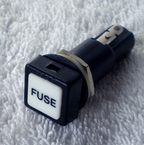 Square Face Panel Mounting 3AG FUSE HOLDER (Rated Maximum 10A 250V) NEW Old Stock