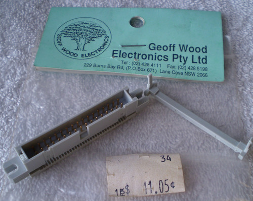 IDC Male 34 Way (2 Rows x 17) Connector With Gold Plated Pins NEW Old Stock