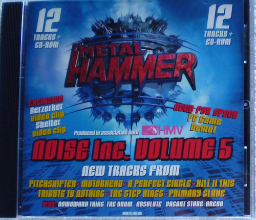 Black Heavy Nu Metal Goth Alternative Punk Rock - METAL HAMMER Noise Inc. Volume 5 (Magazine Compilation) CD 2000