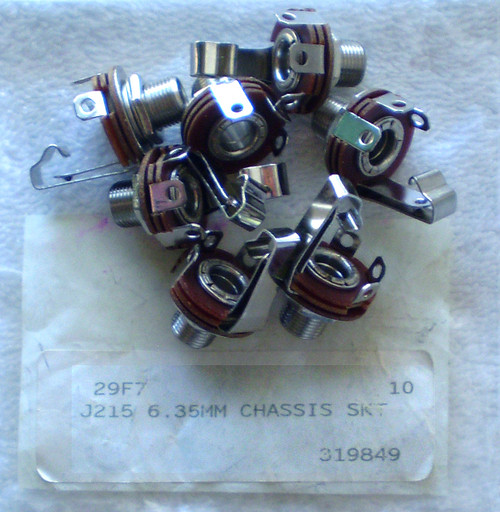 GENERIC Single Channel With Switched Tip (N/C) 6.35mm Chassis JACK SOCKET NEW Old Stock