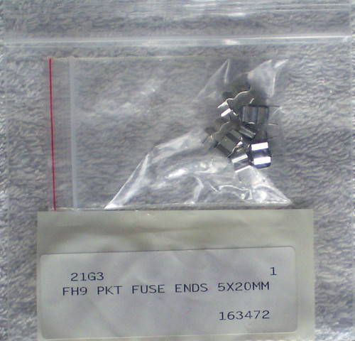 M205 (20mm x 5mm) Fuse Holder ENDS With Dual PCB Mount Solder Lugs NEW Old Stock