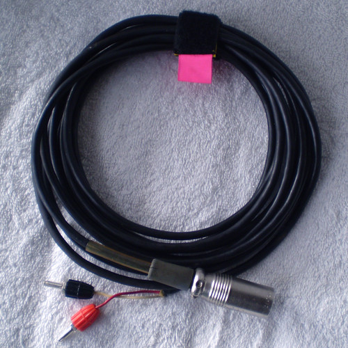 Vintage 4 Metre Test Lead CANNON 3 Pin XLR Male ~ 2x Banana Plugs (USED Clean Tested)