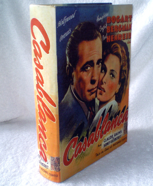 FILM MEMORABILIA Wooden Motion Picture "Prop" Box (Themed "CASABLANCA") USED Clean