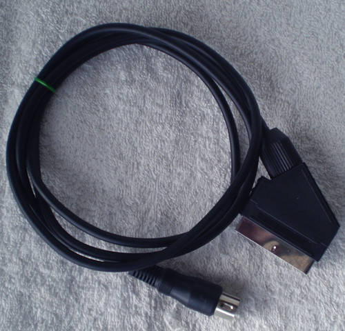 SCART Video & Audio Interconnect Lead (21 Pin SCART Male ~ DIN 6 Pin Male Plug) USED