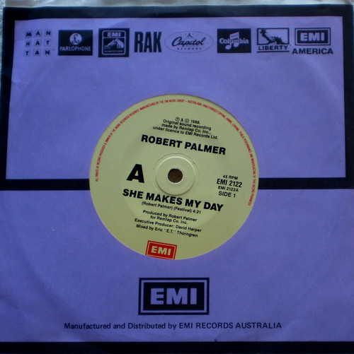 Pop Ballad Rock - ROBERT PALMER She Makes My Day Vinyl 7" 1988