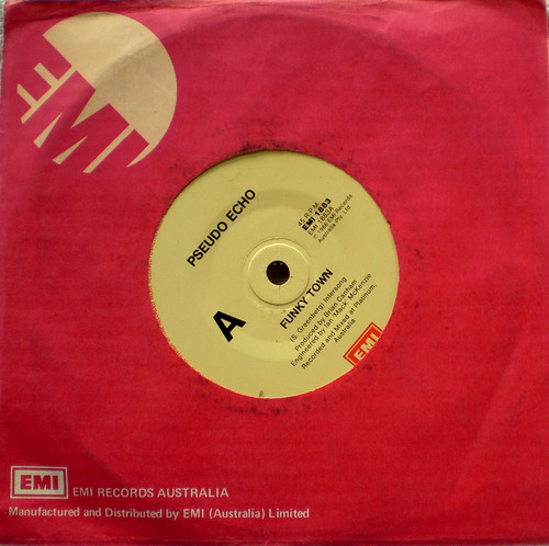 Synth Pop Disco - PSEUDO ECHO Funky Town 7" Vinyl 1986