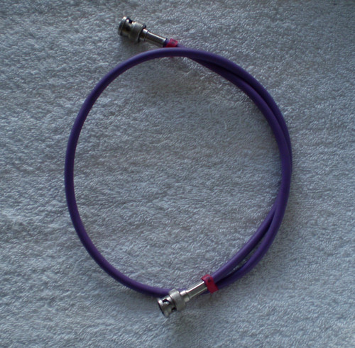 75 Ohm BELDEN 1505A (Purple Sheath) Video SDI 70cm Patch Lead USED Clean