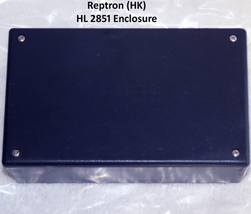 REPTRON Black Plastic Project ENCLOSURE CASE With Internal Vertical Slots (157mm x 95mm x 54mm) NEW Old Stock