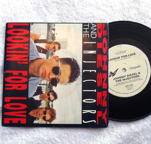 Rock - Johnny Diesel And The Injectors Lookin' For Love 7" Vinyl 1989 