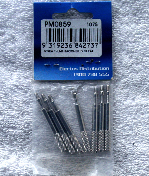THUMB SCREWS For D Connector Series Backshells (Pack Of Seven) NEW Old Stock