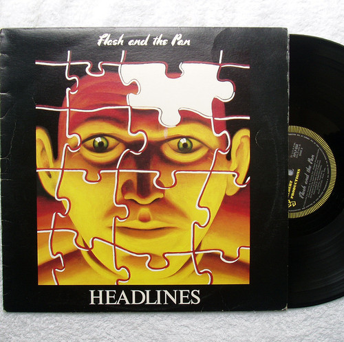 RARE!! New Wave Pop Rock - Flash And The Pan Headlines Vinyl 1982 