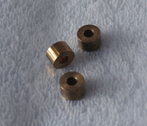 BRASS Bush(s)  10mm OD For Repurposing (Ex R2R Machine) USED Clean Undamaged