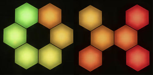 HEXAGONAL SMART RGB LED Panel (1) ONLY NEW Old Stock