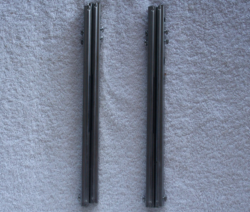 Professional Quality Medium Duty Twin 582mm STEEL EXPANDING SLIDE RAILS (Ex Rack Equipment) USED Clean Undamaged