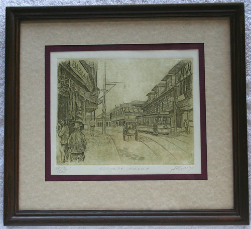 Philippines Historical Artwork ESCALTO MANILA Late 19th Century