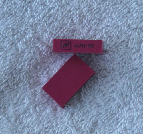ERO (RODERSTEIN) Germany 3.3uF 63V Non Polarised Polyester Block FN Series Capacitor USED Tested