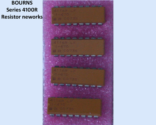 BOURNS 4100R Series Thick Film Moulded DIP 8x 47R New Old Stock