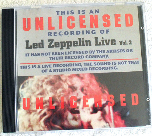 RARE Blues Rock Bootleg - Led Zeppelin Live Vol.2 CD SW 1990's 