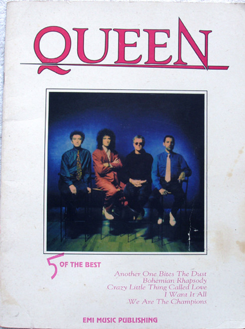 Bio & Sheet Music - QUEEN 5 Of The Best (EMI Publishing) 1991