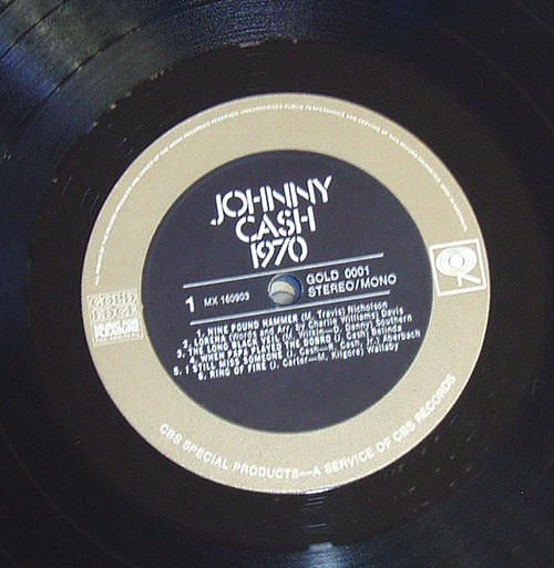 VINYL ONLY!!! JOHNNY CASH 1970 - NUDE VINYL 