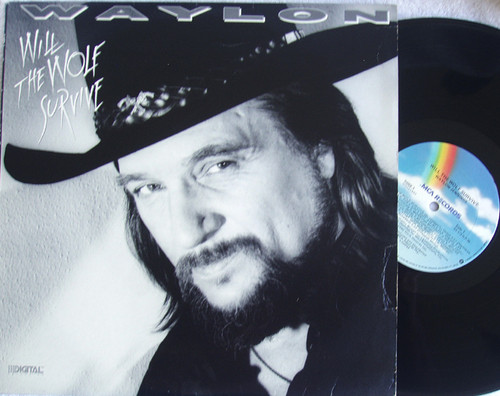 Country - WAYLON JENNINGS  Will The Wolf Survive Vinyl 1986 