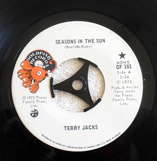 Pop - TERRY JACKS Seasons In The Sun ORIGINAL Mono 7" Vinyl