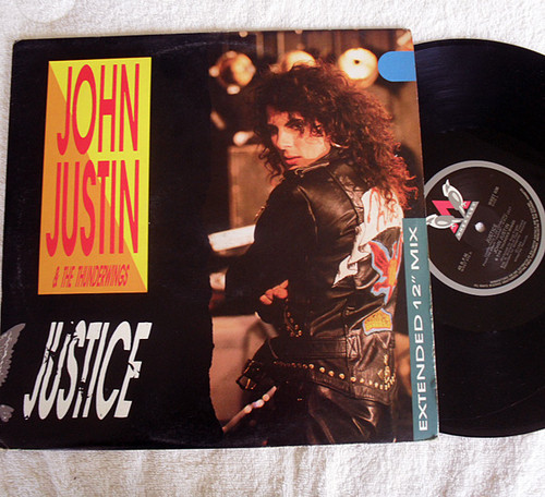 Rock - JOHN JUSTIN & THE THUNDERWINGS Justice 12" Vinyl 1986