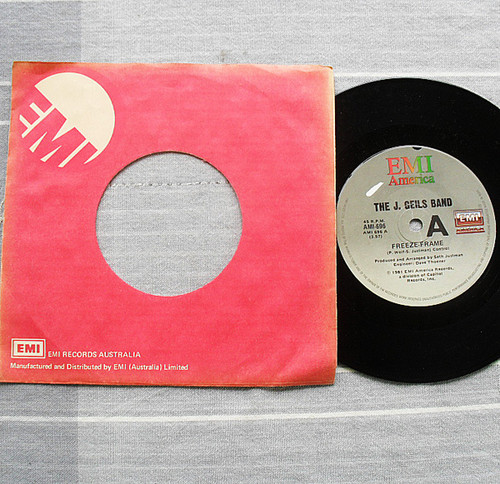 Synth Pop - THE J. GEILS BAND Freeze Frame 7" Vinyl 1981