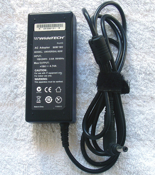 WideTECH Laptop AC Power Supply 19V @ 4.74A