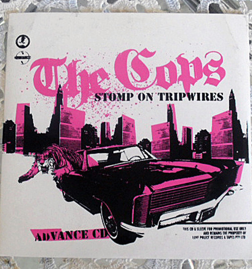 Indie Rock  - THE COPS Stomp On Tripwires Promotional CD (Card Sleeve) 2004