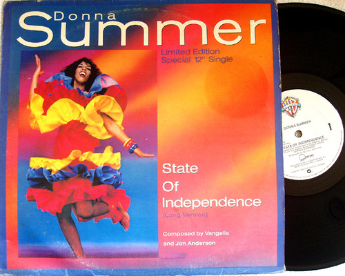Disco Synth Pop  - DONNA SUMMER State Of Independence (Ltd) 12" Single Vinyl 1982