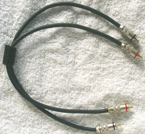 Professional Custom ANALOG AUDIO Interconnect 2x Lead USED