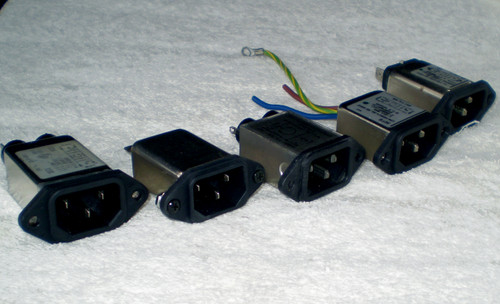 Selection Of  Chassis Mounted EMI Filters (NO Fuse Holder Fitted) 240V~250V USED