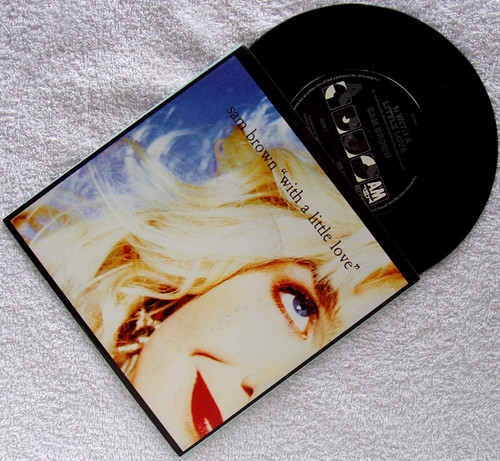 Pop Rock - SAM BROWN With A Little Love 7" Vinyl (Clean Cover) 1990