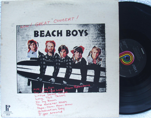 Surf Pop Rock  - THE BEACH BOYS Wow! Great Concert!  Vinyl 1972