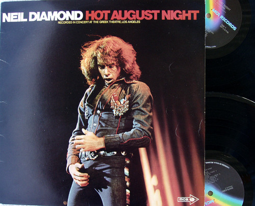 Pop Rock - NEIL DIAMOND Hot August Night 2x Vinyl (Rainbow Label) 1973 