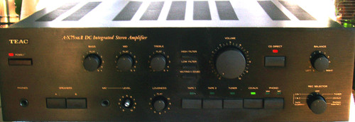 TEAC Stereo Amplifier Model: A-X75 Mk II (Black-Gold) WORKING GREAT