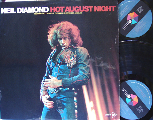 Pop Rock - NEIL DIAMOND Hot August Night 2x Vinyl 1972 