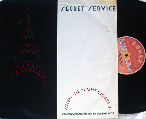 Synth Pop - SECRET SERVICE When The Night Closes In 12" Vinyl 1986