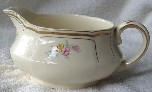 1930's ALFRED MEAKIN Yellow & Pink Flowers Pouring Jug
