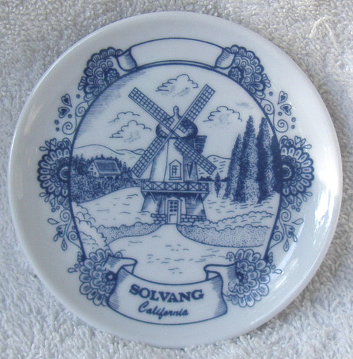 1980's WEST GERMANY Solvang USA Souvenir Porcelain Pin Dish