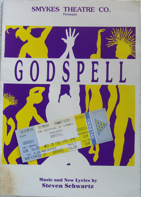 1991 Memorabilia - GODSPELL Seymour Theatre Program Guide
