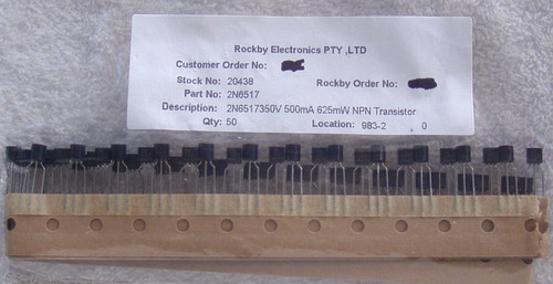 MOTOROLA 2N6517 (High Voltage Si NPN Transistor) NEW OLD STOCK