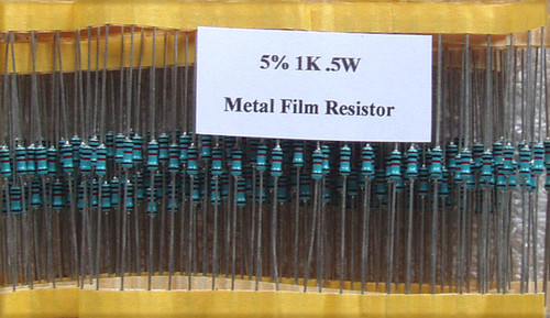 5% 1K .5W Metal Film Resistor (NEW Old Stock On Tape)