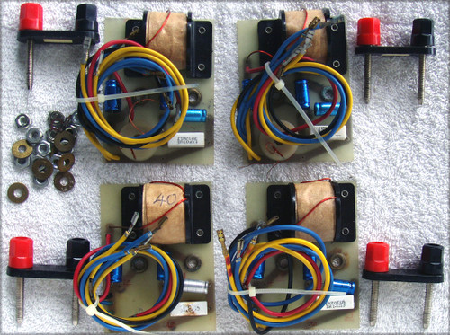 Vintage WHARFEDALE 4x 3 Way Crossover Boards With Speaker Terminals 