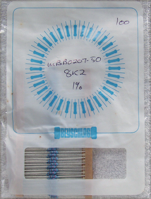 VISHAY BEYSCHLAG 1% 8K2 .6W Metal Film Resistors (NEW On Tape)