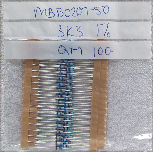 VISHAY BEYSCHLAG 1% 3K3 .6W Metal Film Resistors (NEW On Tape)