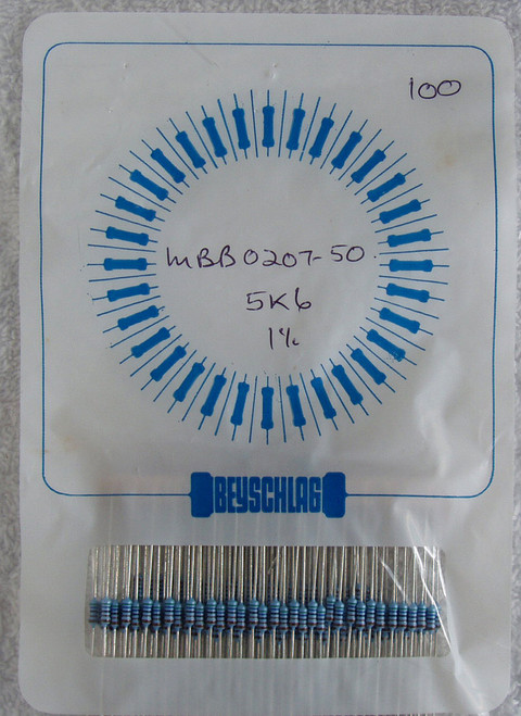 VISHAY BEYSCHLAG 1% 5K6 .6W Metal Film Resistors (NEW On Tape)