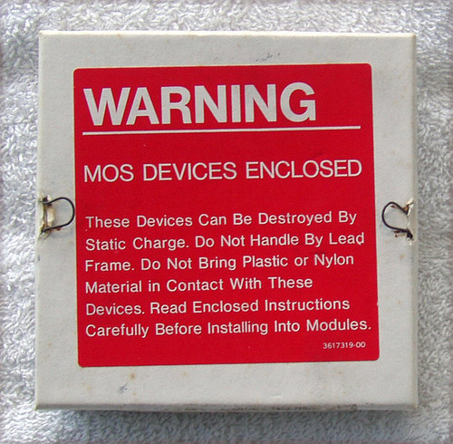 Early 90's MEMORABILIA MOS Protective Box For Static Sensitive Devices